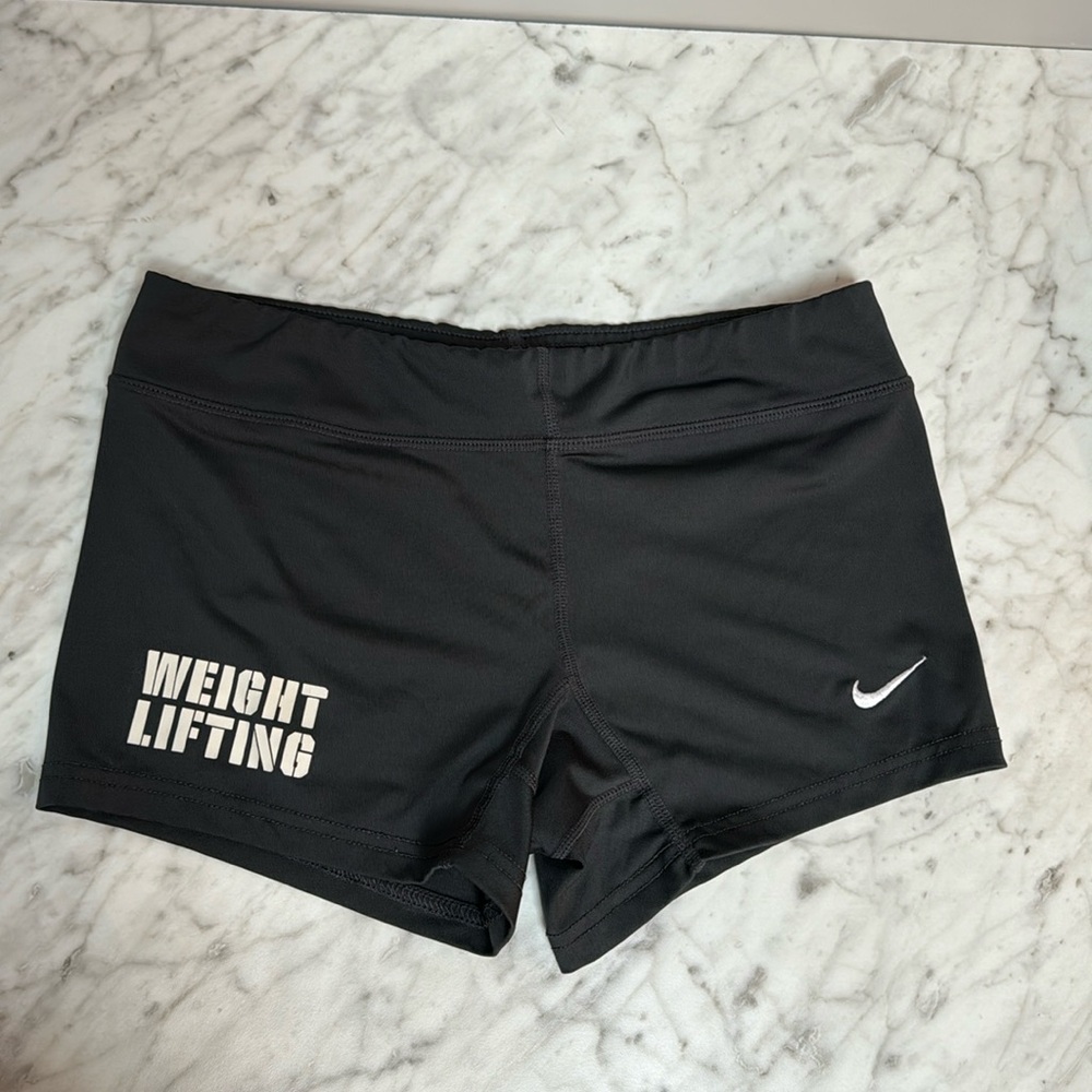 Nike weight lifting shorts gray